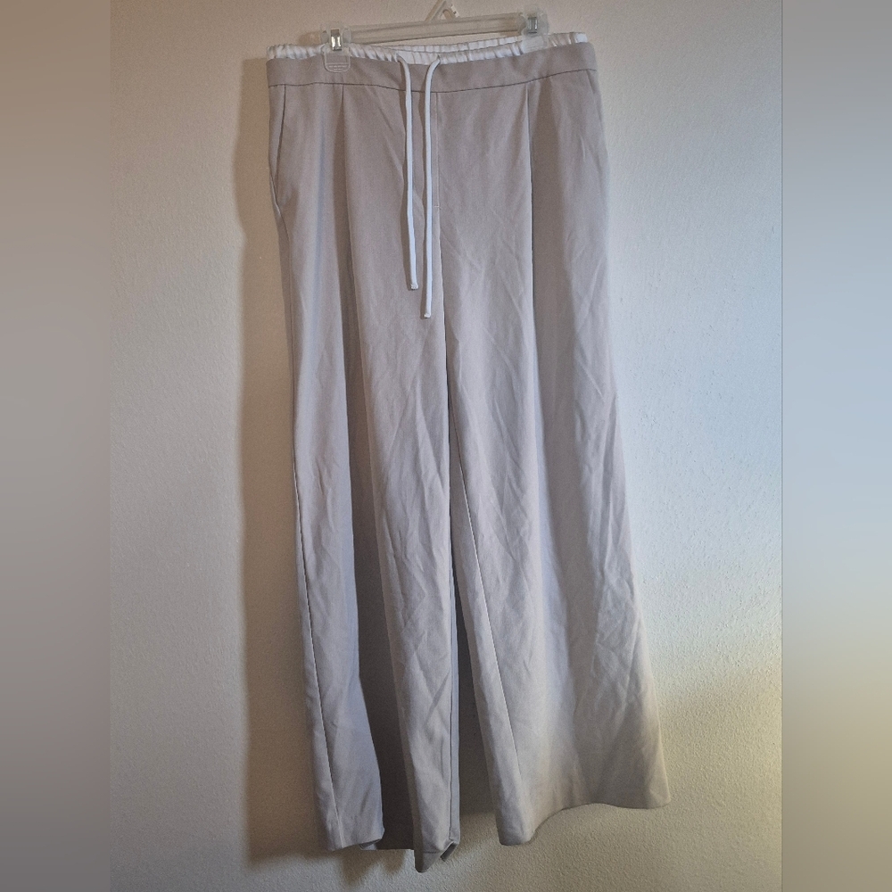 Zara WIDE LEG DOUBLE WAISTBAND PANTS